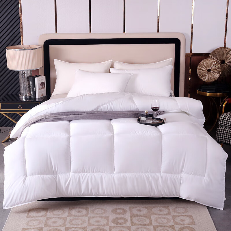 恒源祥五星级酒店白鹅丝绒被空调被子羽丝绒被学生宿舍春秋夏被芯冬被褥 白色 150*200cm 夏被2.3斤