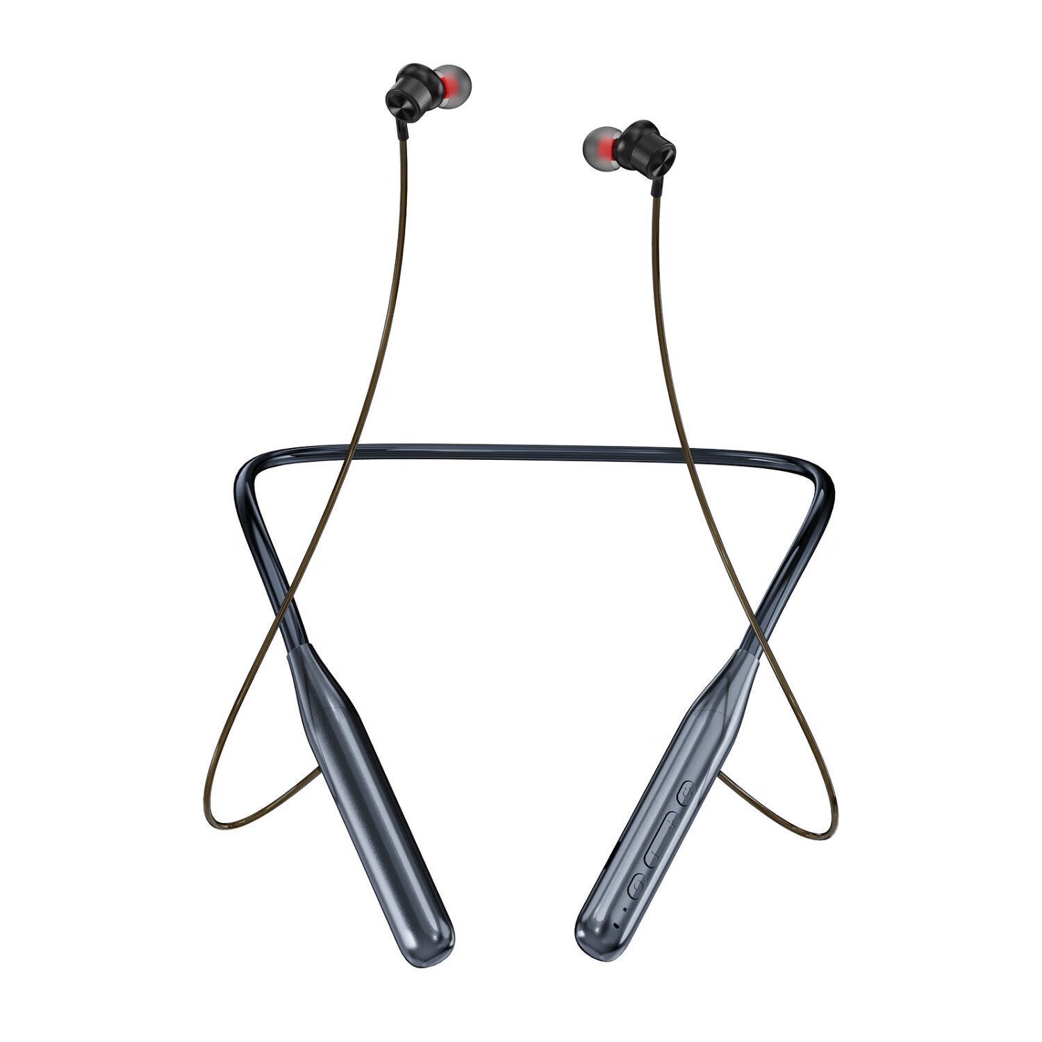 ZXQ  Q1s pro可换电挂脖式运动蓝牙耳机，小体积长续航，6种音效模式 高雅灰 蓝牙5.4