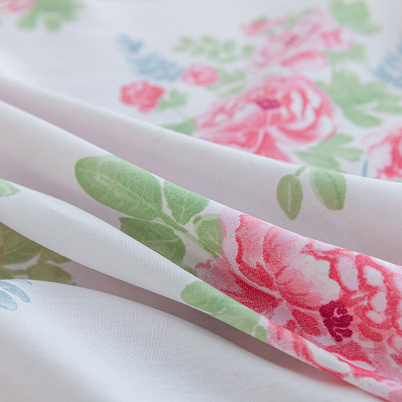 恒源祥 被套 纯棉被套A类100%新疆棉被罩单件亲肤裸睡宿舍单双人床品 花颜（40S全棉） 160*210cm（适合1.2米床）