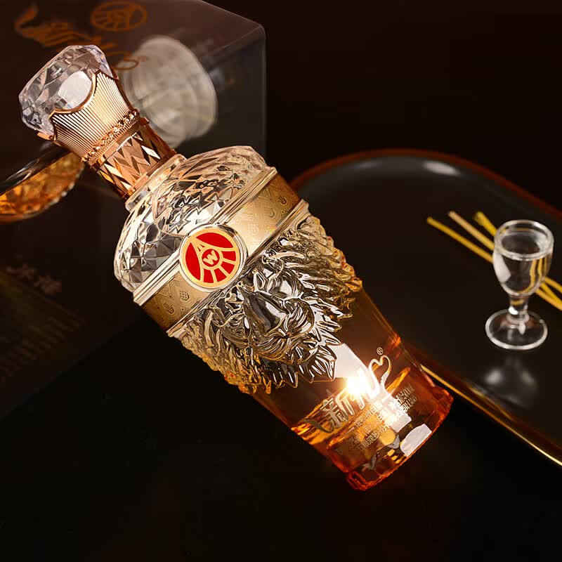 五粮浓香股份公司出品 新礼狮韵 浓香型白酒 52度 500mL 2瓶