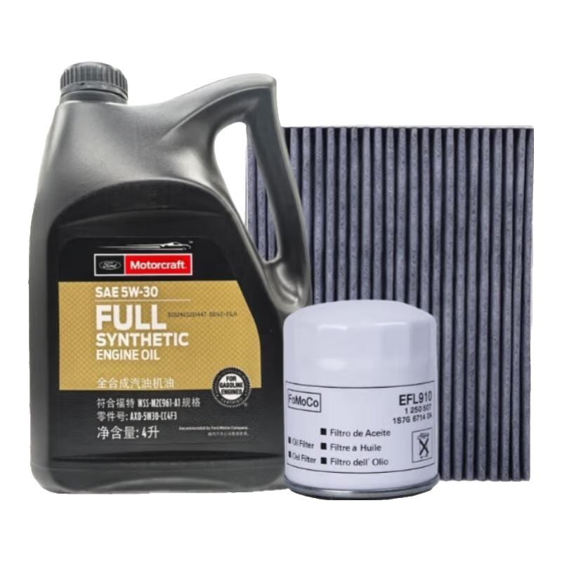 福特原廠機(jī)油福寶福睿斯?？怂姑傻蠚W翼博翼虎銳界嘉年華探險(xiǎn)者專用 福特小保養(yǎng)：福寶5w-30機(jī)油6L+三濾