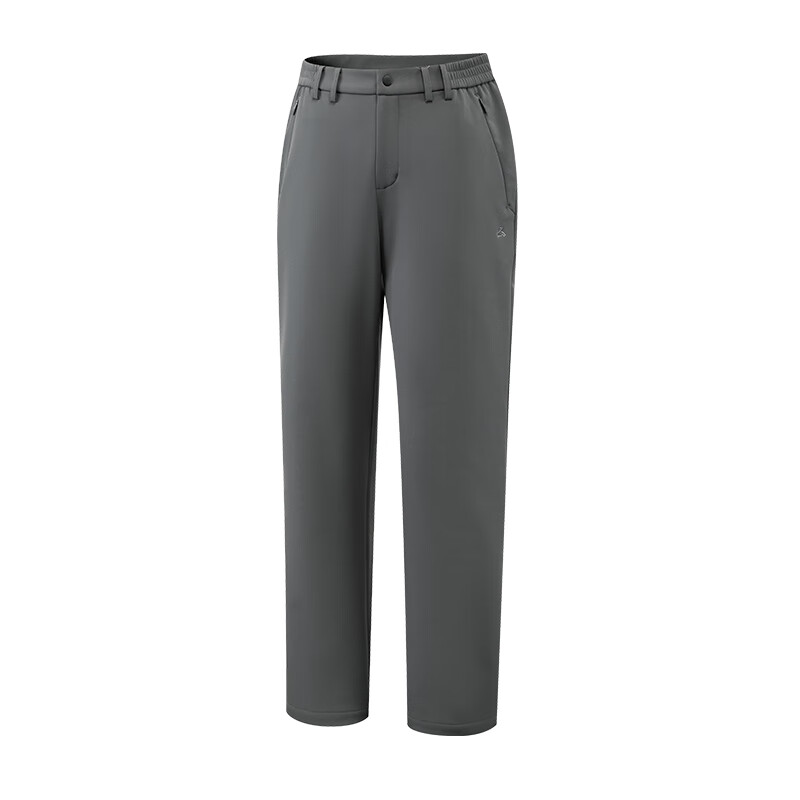 图途户外软壳裤男2025秋冬新款加绒保暖防风徒步登山裤运动长裤子 岩石灰 xl