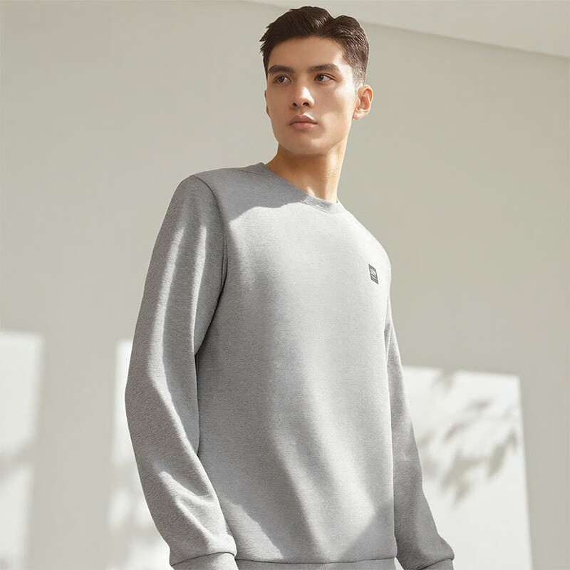 361°卫衣男装秋冬季长袖运动服休闲跑步圆领宽松上衣服652334801D-2