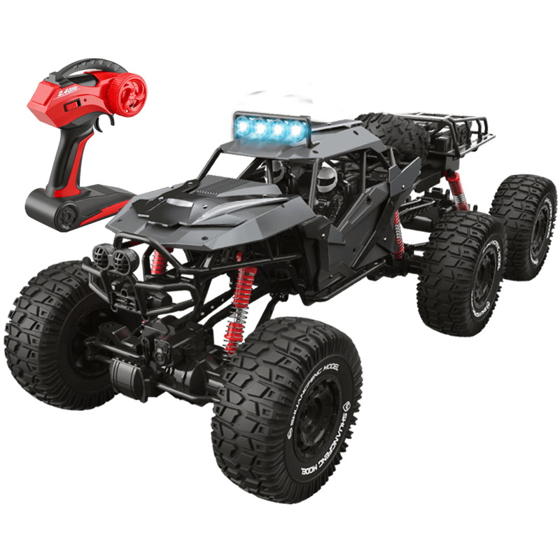 星域傳奇遙控汽車機器狗四驅(qū)越野車3-6-8-10歲兒童電動玩具男孩女生日禮物 66CM特大六輪【合金加強+車燈】