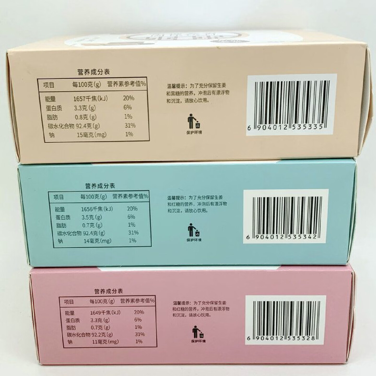 润之家黑糖姜茶150g2盒红糖姜枣茶泡水大姨妈女生固体 黑糖姜茶150g(15g*10)*2盒