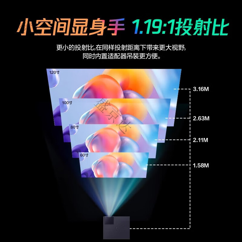 腾讯极光投影腾讯极光家用投影仪 真1080P高清会议投屏办公酒店民宿商超定制大屏2025新款智能投影 腾讯极光D2Pro投影仪+简易抗光幕+支架+u盘+ 标配