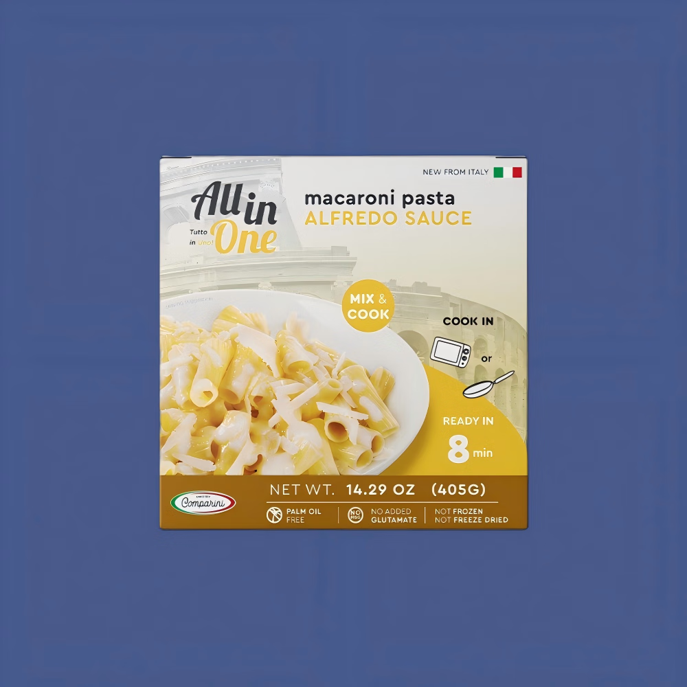 进口微波意面 阿尔弗雷多奶油芝士通心粉405克 无添加健身速食