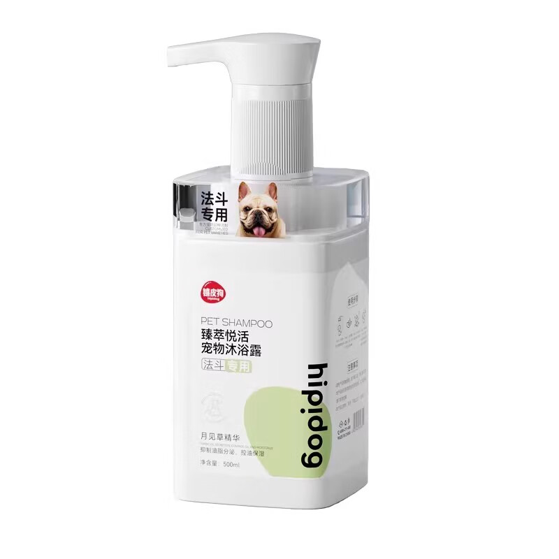 嬉皮狗(hipidog)法斗專用沐浴露除臭止癢幼犬狗狗洗澡用品 法斗犬定制沐浴露 500ml 1瓶