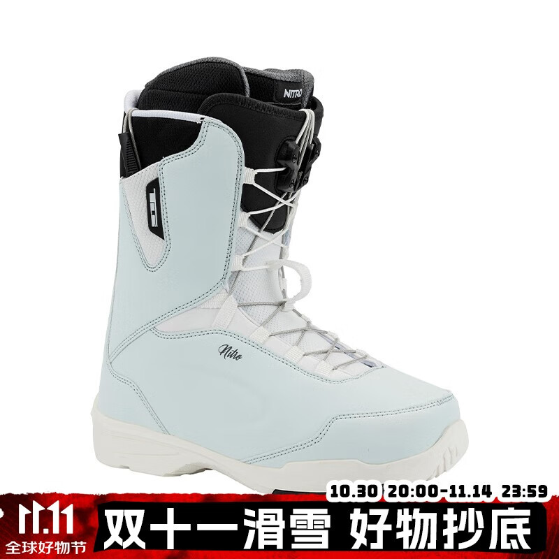 冷山NITRO滑雪鞋单板滑雪鞋尼卓全能全地域单板滑雪靴女款2425现货 24/25现货 SCALA冰白色 38 245mm