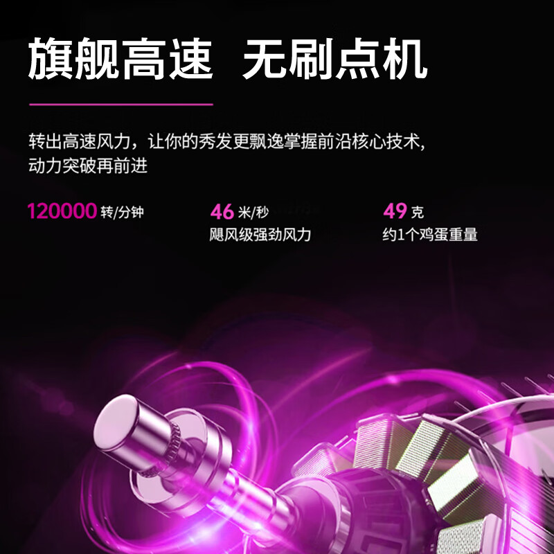 RASW【德国品牌丨45亿负离子护发】吹风机家用静音负离子大功率不伤发恒温吹风筒速干情人节礼物女士 【绅士灰】单风嘴+礼盒 520情人节女生生日礼物实用走心高级感送女友