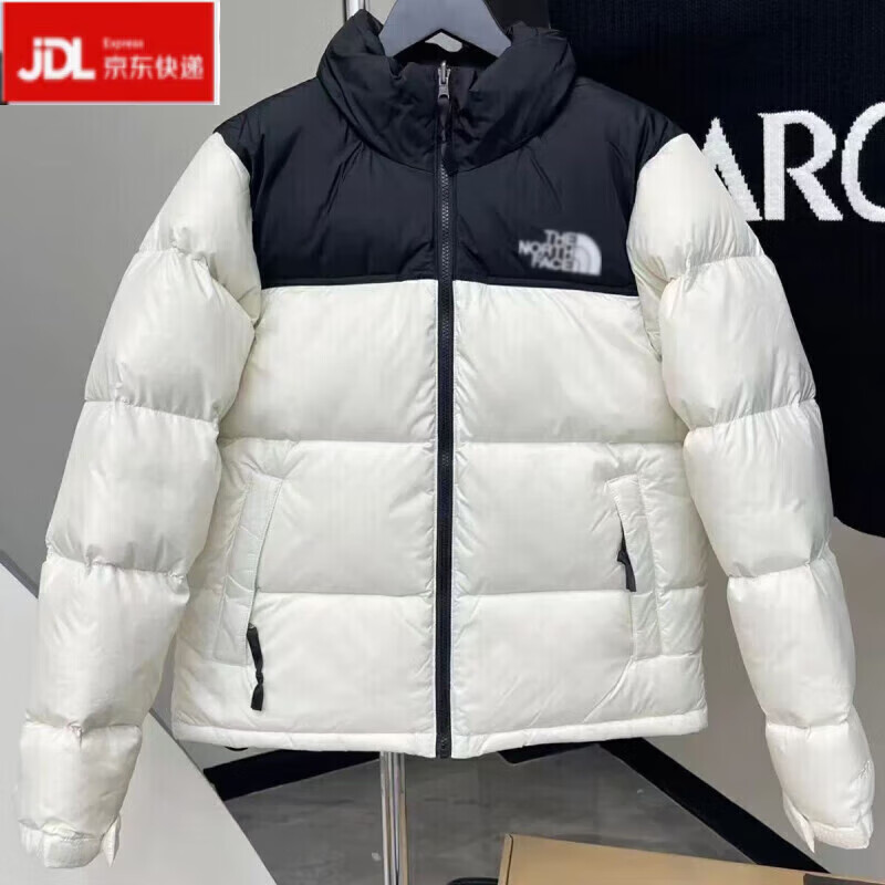 北面羽王2025款服700蓬男女白鸭绒保暖防水防风面包服 藏青色(百灵达刺绣) M (高165-175重130-150)