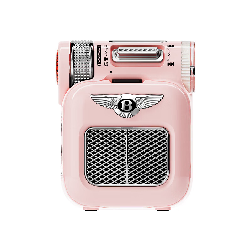 DUDAO迷你蓝牙音响宾利伯爵音箱HFII音质串联低音炮便携式小巧独到无线 粉色