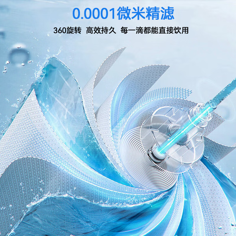 t乐博维滤芯适配苏宁极物小Biu净水器滤芯R500-W1净水机滤芯PPC复合ro反渗透膜滤芯两年套装