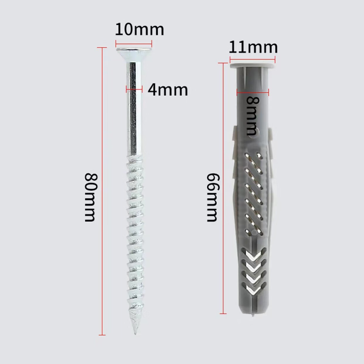 欧因慧鱼膨胀螺丝空心砖墙砌块墙体石膏板用膨胀尼龙螺栓内膨 空心砖