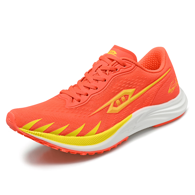 TANSHEZHE弹射者黑马2跑鞋碳板竞速体测体考训练运动短跑鞋网面透气男女鞋 中国红 42