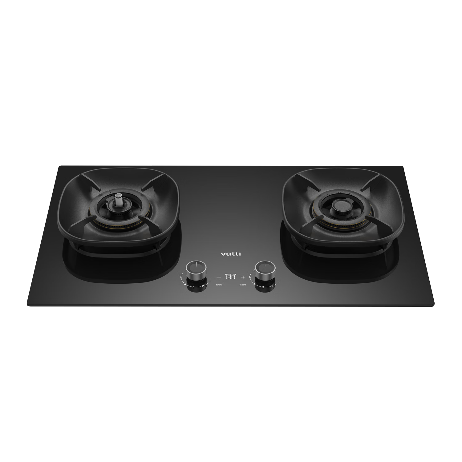 华帝【升级防干烧+双边定时】燃气灶天然气嵌入式70%热效率5.2kW猛火煤气灶具灶台i10308F