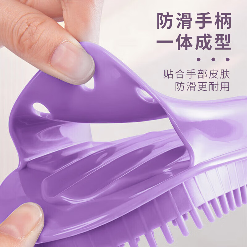 通用经络刷全身通用脂腹部肚子软硅胶刮痧按摩神器五行美容院 [2只装] [1只装]清香型无异味紫色经