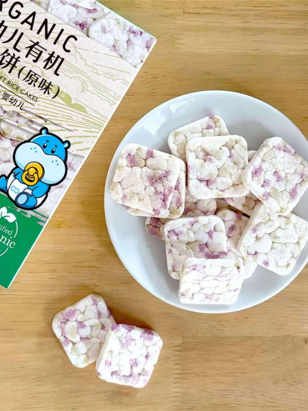 盒马代购松软米饼32g盒装婴幼儿有机松软米饼宝宝零食饼干点心 有机松软米饼32g*1盒装