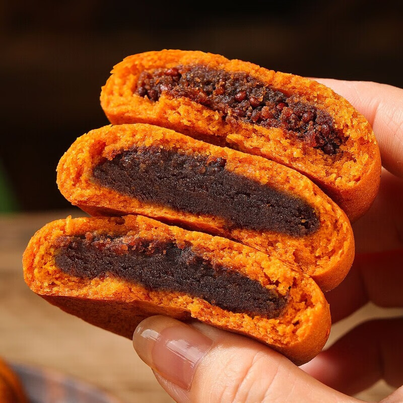 阿表哥云南特产小荞饼荞三香豆沙荞麦饼老式怀旧月饼糕点零食独立包装 荞三香3口味【原味+苏麻+洗沙】 10个