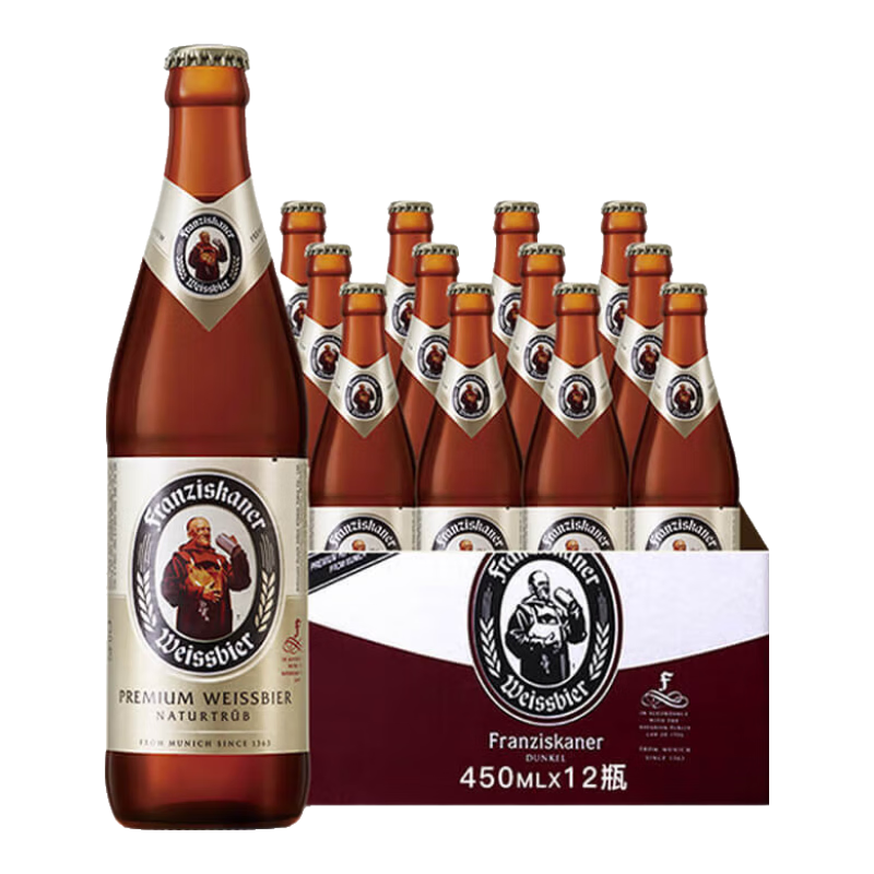 franziskaner/������ ��ʿС���ơ ƿװơ�� 450ml 12ƿ 71.99Ԫ