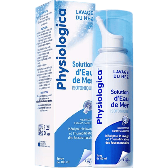 肌膚蕾（gifrer）生理鹽水 海鹽水噴鼻 兒童鼻噴 嬰兒鼻塞洗鼻鹽水 深海鹽水噴霧 鼻腔清潔噴霧  100ml