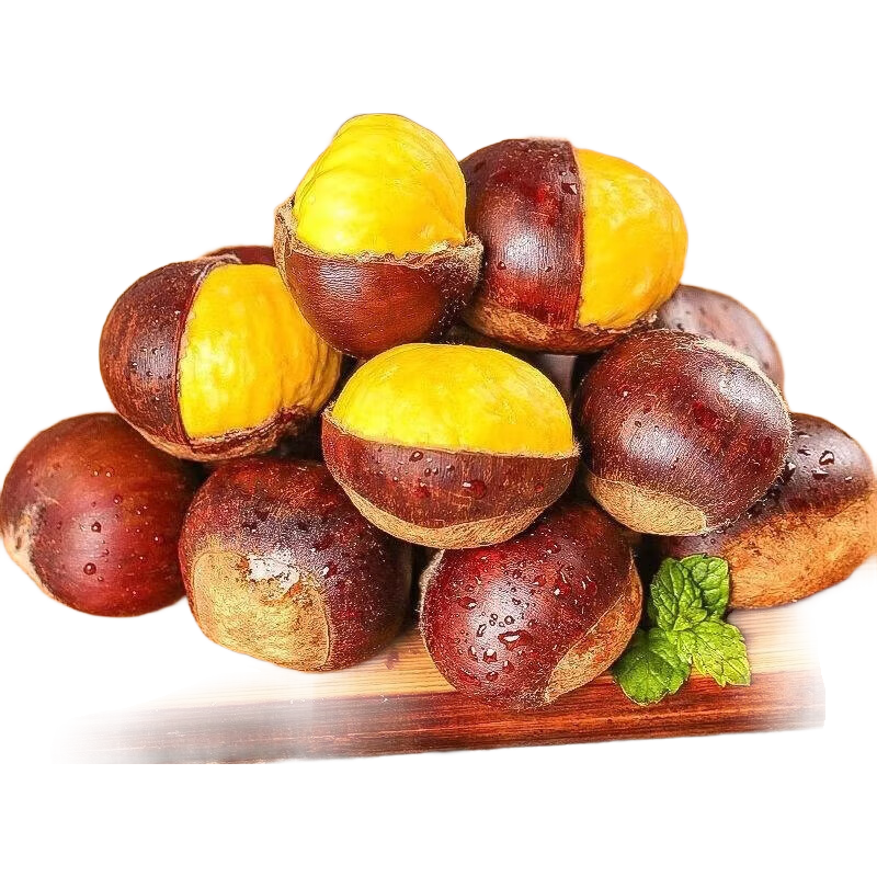 丹东板栗新鲜当季东北特产野生锥栗大果甜糯毛栗子现摘整箱包邮 单果22mm+ 5斤