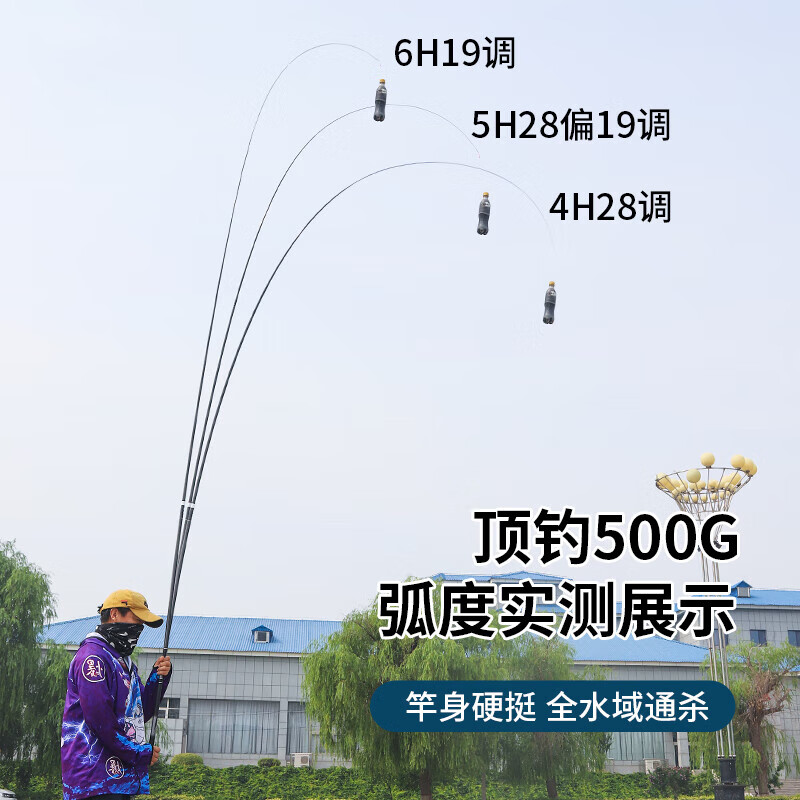 达瓦岵珑日本进口碳素钓鱼竿手竿超轻超硬十大台钓竿轻量综合竿鲫鲤鱼竿 10m 【6H19调】+礼包+原装竿稍