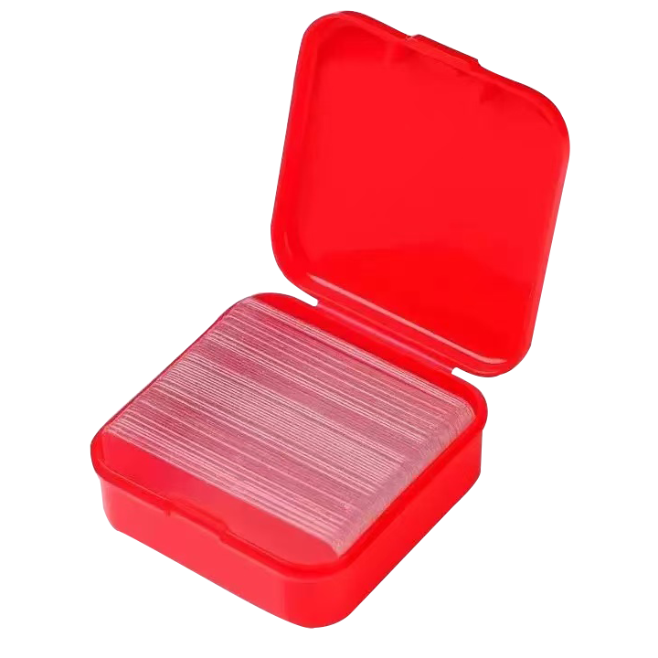 Jepoo透明无痕贴对联春联专用双面贴婚车婚房不残留强力高粘万能双面胶 一盒60片装