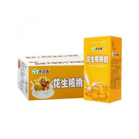 西域春花生核桃牛奶200g*20盒裝整箱學(xué)生營養(yǎng)早餐奶 花生核桃20盒