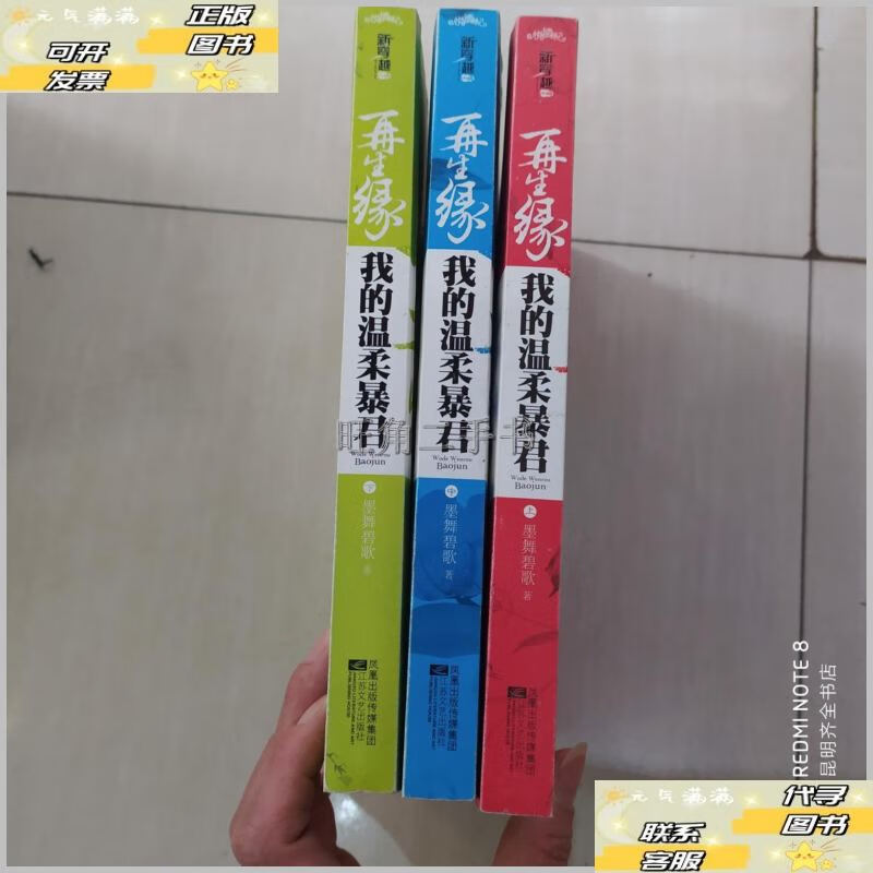 再生缘(上中下):我的温柔暴君 /墨舞碧歌 江苏文
