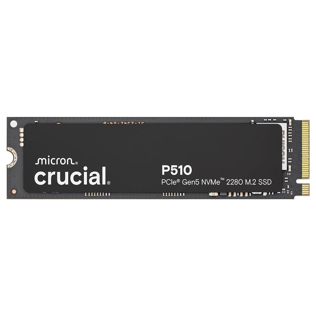 Crucial Gen5 NVMe固态硬盘 高速散热 电脑内置存储硬盘 黑色 2 TB
