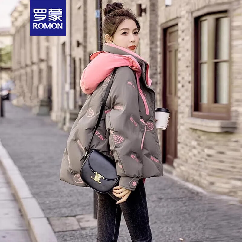 ���ɣ�ROMON�����������޷�Ů2024�¿���ɼӺ���ñ������Ƹ�С���Ӷ̿�����Ů �ҷ�ɫ L ��115-130� 197.98Ԫ