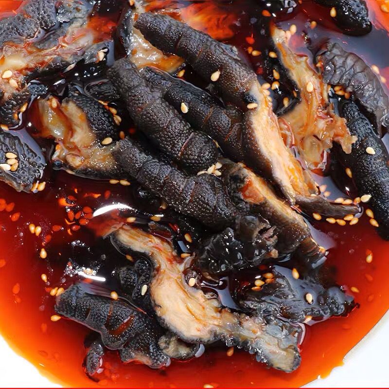 益旺云意牌脱骨麻辣乌鸡爪无骨黑凤爪四川盐帮菜去骨零食 250g 云意