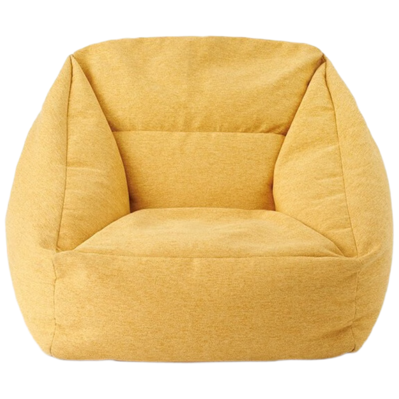 无印良品（MUJI）豆袋沙发 外套可拆 懒人沙发单人沙发 读书角沙发 一人居 黄色 