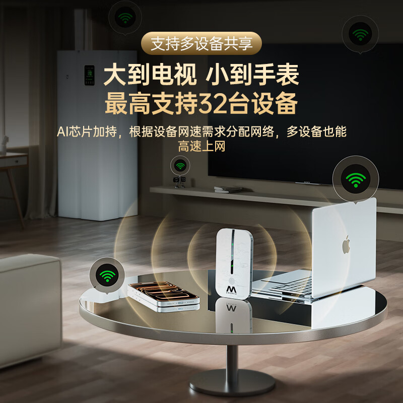 椰贝随身wifi无线可移动5g无限流量2025款全国通用wifi6免插卡三网通便携式内置卡官方正品 【旗舰款】全网通-超长续航-网速可达150M