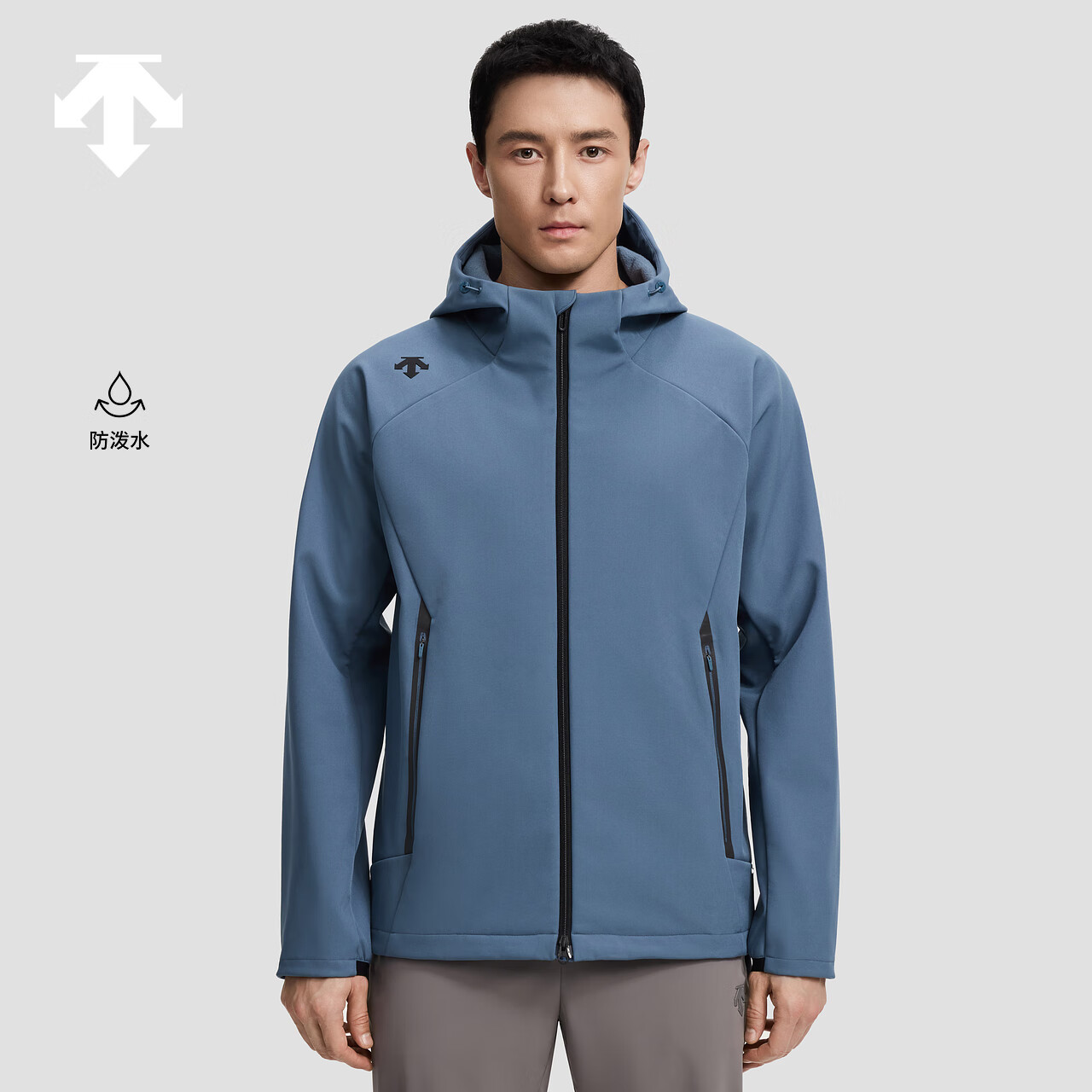 迪桑特（DESCENTE）迪桑特综训训练男士梭织上衣防泼水加绒外套秋季新品 NV-藏青色 XL (180/100A)