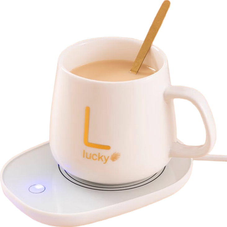 取暖器家用暖杯垫55度恒温杯垫电加热茶杯水杯恒温保温板杯垫暖杯子自动加热USB暖杯神器 55度恒温+重感开关【随机颜色/更快发货】【不含杯子】