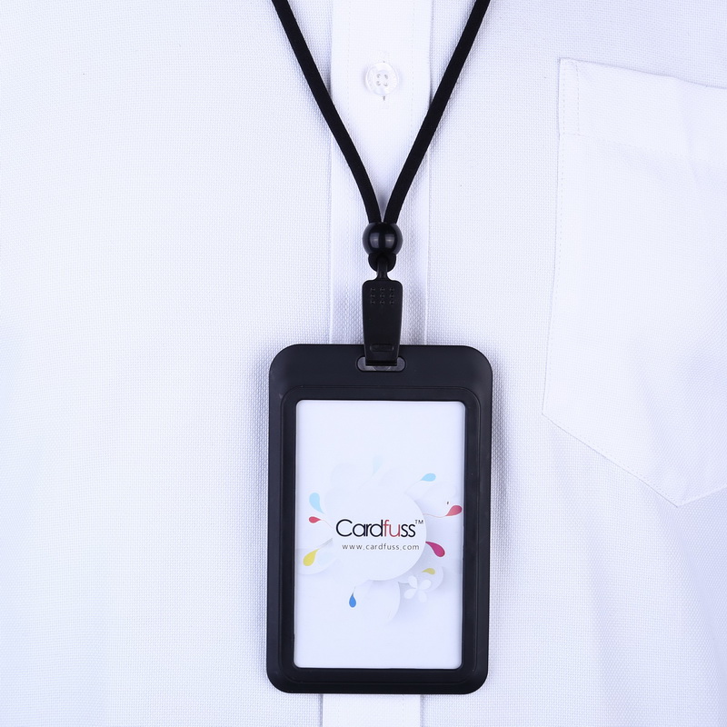 套带挂夹两用圆绳挂绳员工厂牌ic卡吊带工牌公交饭卡证件卡套可定制