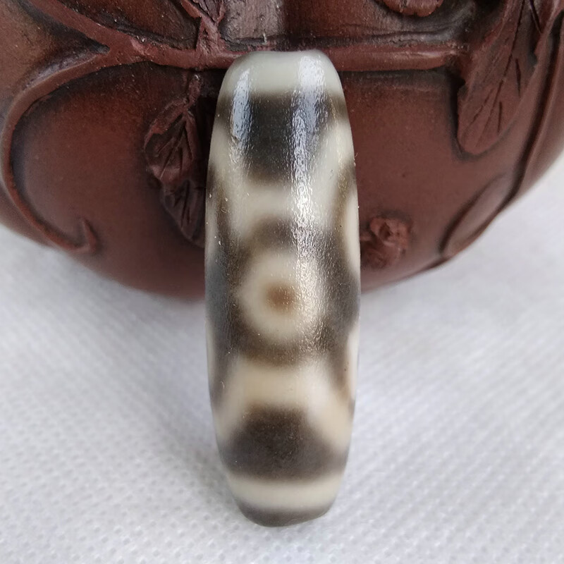 奥音S3藏传玛瑙传世敬养六眼老天珠真老无做旧高级民族风项链吊坠