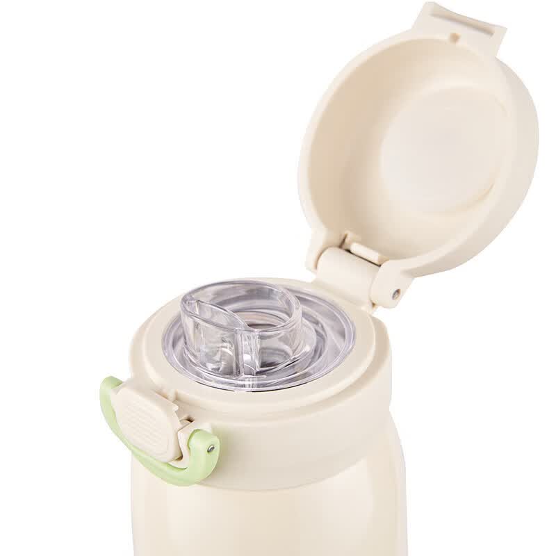 大嘴猴保温杯儿童吸管杯便携直饮杯 蓝色480ml