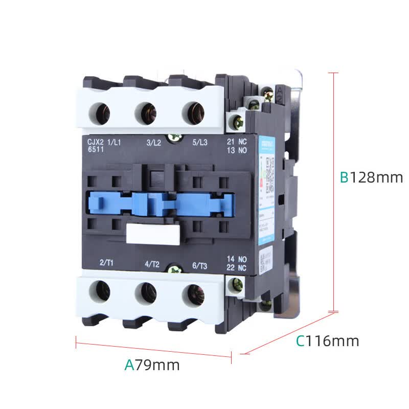 天正电气CJX2-6511交流接触器65A接触器220v380v110v36v24v AC380V