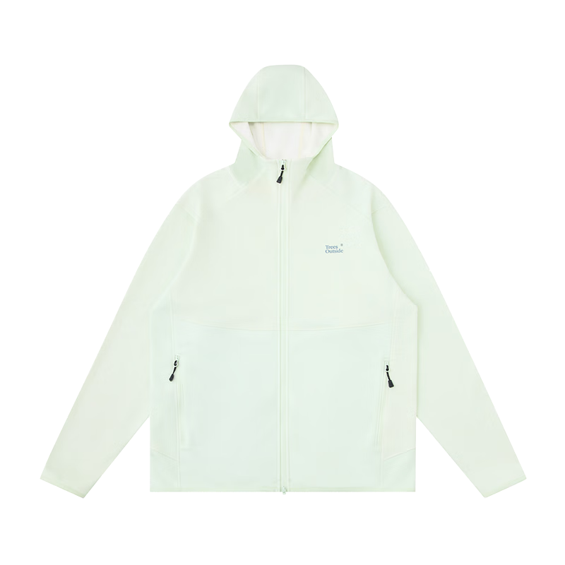 warmtreesTreesOutside羊毛莱赛尔混纺针织连帽夹克秋冬季时尚外套运动上衣 漫暮黑 L