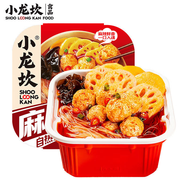 小龍坎自熱火鍋麻辣肉丸重慶麻辣牛油小火鍋宿舍自助懶人加熱宵夜 麻辣肉丸小火鍋280g