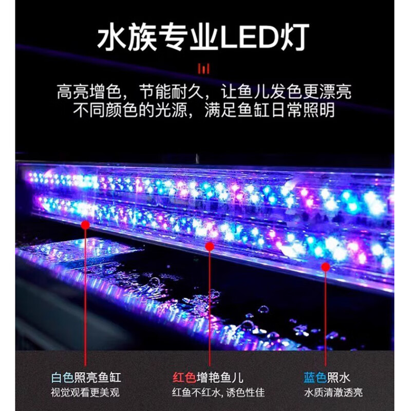 宝贝故事（BABY STORY）中式鱼缸水族箱超白玻璃鱼缸客厅家用免换水鱼缸生态屏风鱼缸 轻奢木纹 200x40x160cm