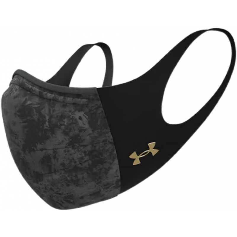 安德玛男女运动口罩跑步吸汗抑菌透气训练防晒防尘面罩可水洗贴面四季 Pitch Gray / Gold - 013 L/XL