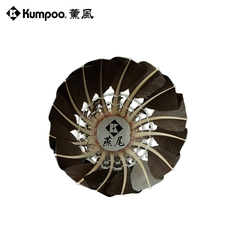 薰风（KUMPOO）2025新款羽毛球鹅毛耐打飞行稳定专业比赛训练用球熏风燕尾 77速【6只装】 1筒