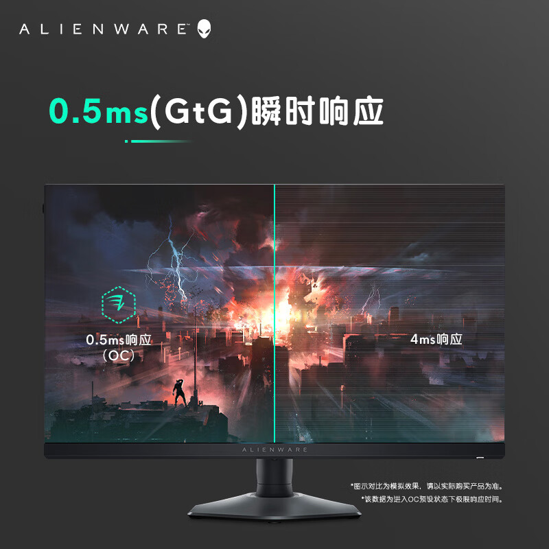 外星人（Alienware）27英寸电竞高刷显示器 360Hz IPS AW2724HF 官方标配