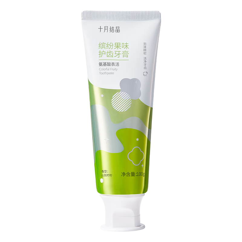 创宙 十月结晶牙膏口腔护理清洁准青柠口味100g