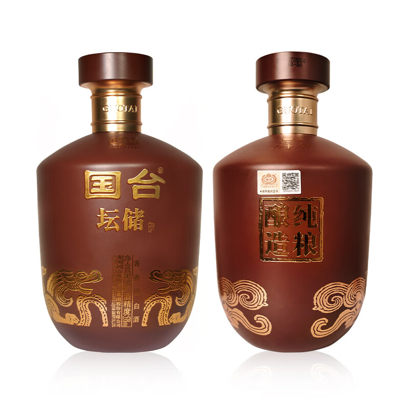 国台坛储酒 53度酱香型白酒 封坛酒体 大曲坤沙年份老酒 送礼收藏自饮 53度 500mL 1坛