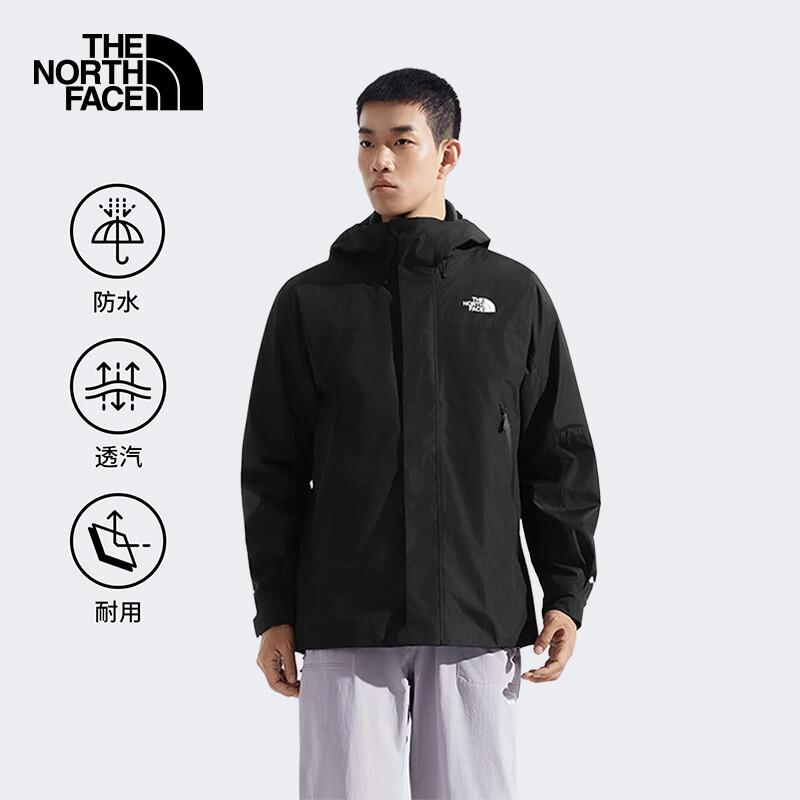 北面（The North Face）GTX硬核防水三合一冲锋衣男户外防风保暖抓绒内胆外套8DRF JK3 XL